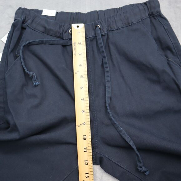 American BAZI Pants Womens M Navy Blue High Rise Slash Pocket Drawstring Jogger - Picture 4 of 16